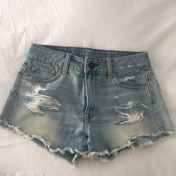 American Eagle Distressed Denim Shorts - Picture 1 of 5